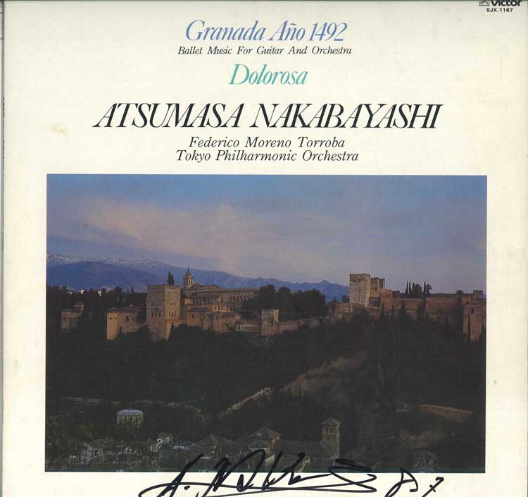 LP Record ATSUMASA NAKABAYASHI, FEDERICO MORE - Nakabayashi: Granada Ano 1492 Balle SJX1167 Victor 1983 Japan Classical Used
LP Record ATSUMASA NAKABAYASHI, FEDERICO MORE - Nakabayashi: Granada Ano 1492 Balle SJX1167 Victor 1983 Japan Classical Used