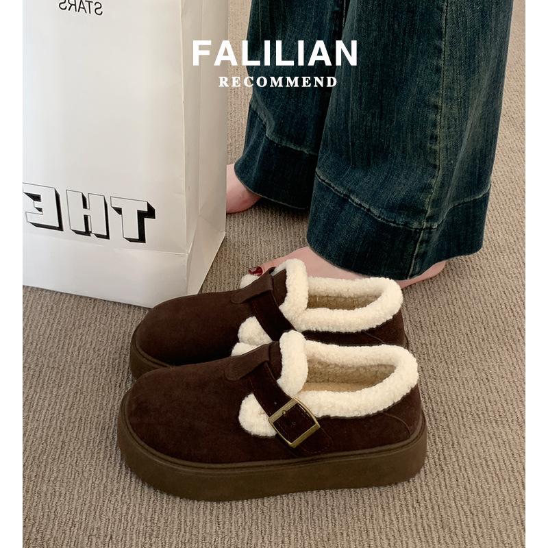 Thick-soled velvet beanie women 2 new autumn and winter Boken cotton shoes warm snow boots 40 коричневий
Thick-soled velvet beanie women 2 new autumn and winter Boken cotton shoes warm snow boots 40 коричневий