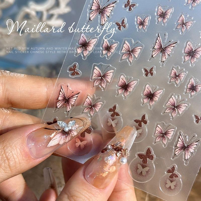 1Sheet Maillard Semi Transparent Hollow Butterfly Nail Stickers 3D Relief Stars Hollow Waterproof Nail Diy Decoration A2
1Sheet Maillard Semi Transparent Hollow Butterfly Nail Stickers 3D Relief Stars Hollow Waterproof Nail Diy Decoration A2