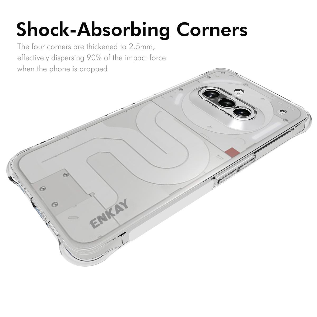 For Nothing Phone (3a) Clear Phone Case ENKAY HAT PRINCE Shockproof Anti-slip TPU Cover Transparent
For Nothing Phone (3a) Clear Phone Case ENKAY HAT PRINCE Shockproof Anti-slip TPU Cover Transparent