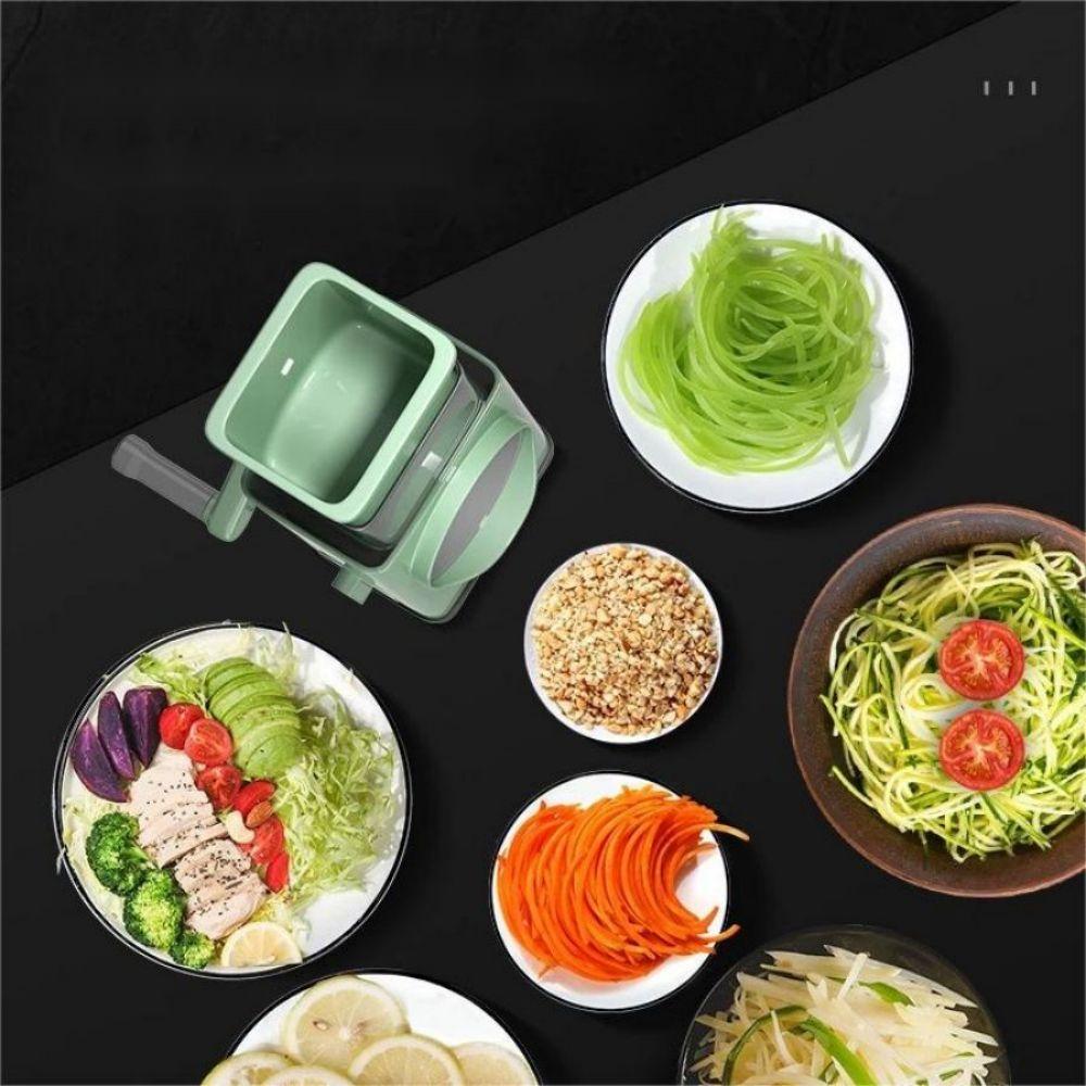 Multi-functional household vegetable cutter, hand roller shredder, full coverage suction cup зелёный
Multi-functional household vegetable cutter, hand roller shredder, full coverage suction cup зелёный