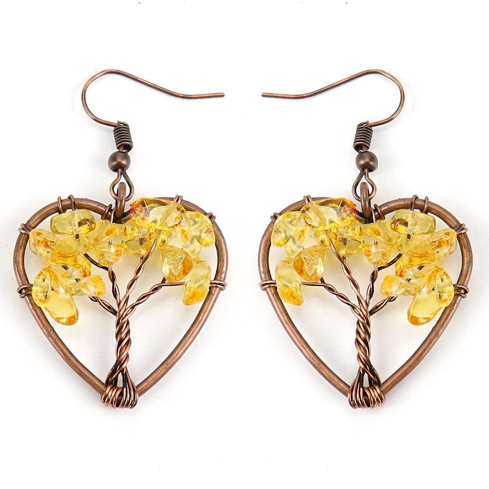 Temu Hand-Wound Natural Gravel Crystal Agate Amethyst Heart-Shaped Tree Of Life Earrings Earrings E58
Temu Hand-Wound Natural Gravel Crystal Agate Amethyst Heart-Shaped Tree Of Life Earrings Earrings E58