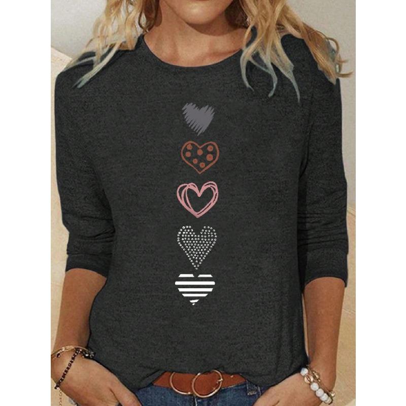Women s casual summer love printed solid color loose round neck long sleeved T-shirt 6XL
Women s casual summer love printed solid color loose round neck long sleeved T-shirt 6XL