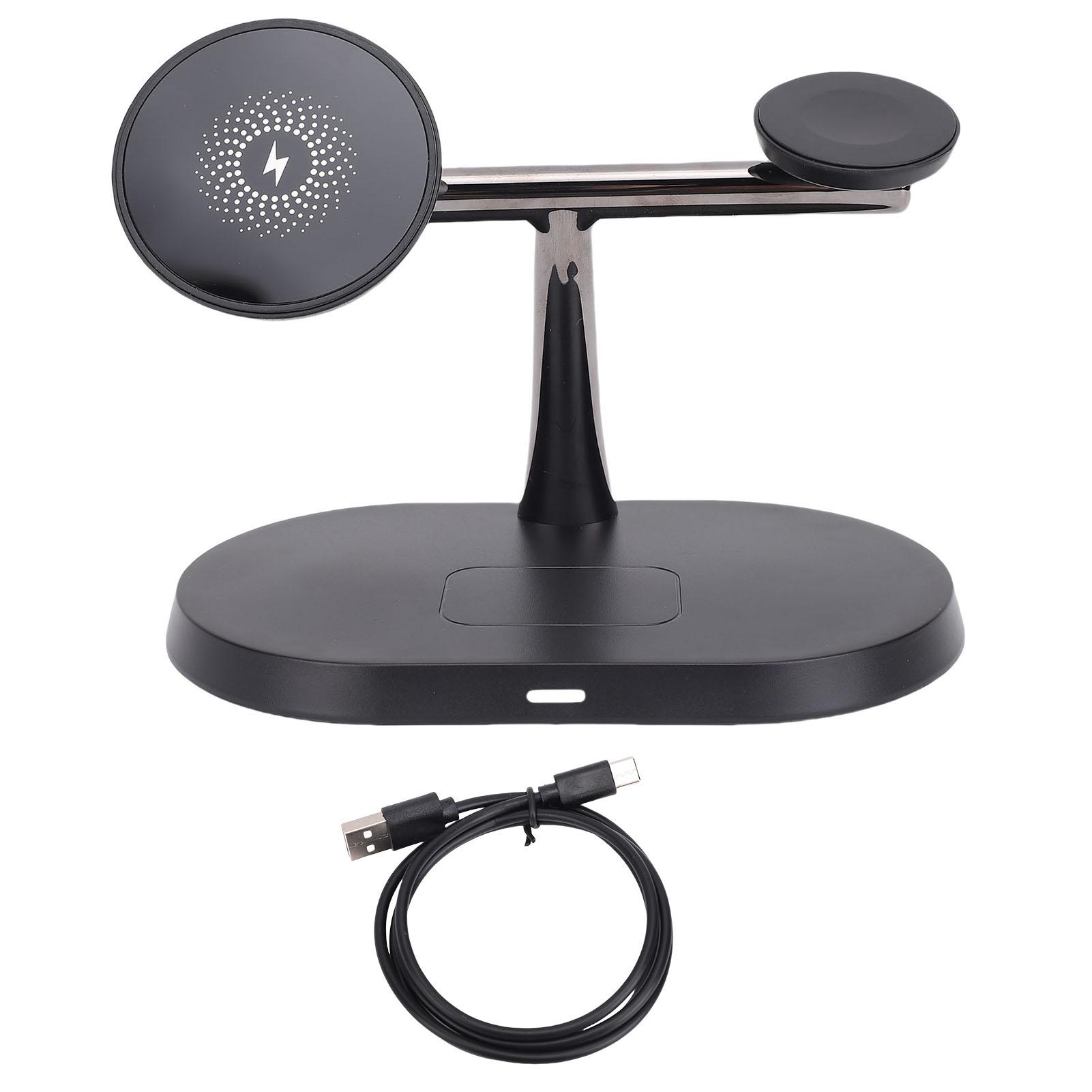 15W Wireless Charging Phone Stand 3 in 1 Multifunctional Charging Station Magnetic Fast Charging Station Travel Charger Stand чорний
15W Wireless Charging Phone Stand 3 in 1 Multifunctional Charging Station Magnetic Fast Charging Station Travel Charger Stand чорний