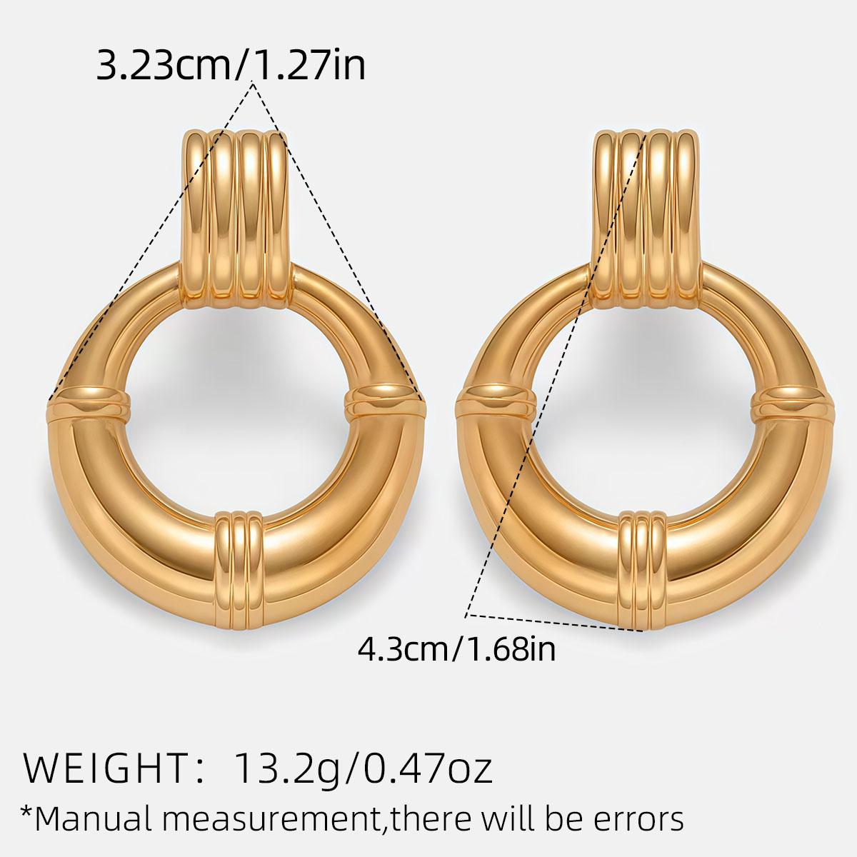Double Hoop Stainless steel Stud Earrings Minimalist Multi Knot Hoop Earrings Classic Gold Color Zircon Perfect Gift For Her
Double Hoop Stainless steel Stud Earrings Minimalist Multi Knot Hoop Earrings Classic Gold Color Zircon Perfect Gift For Her
