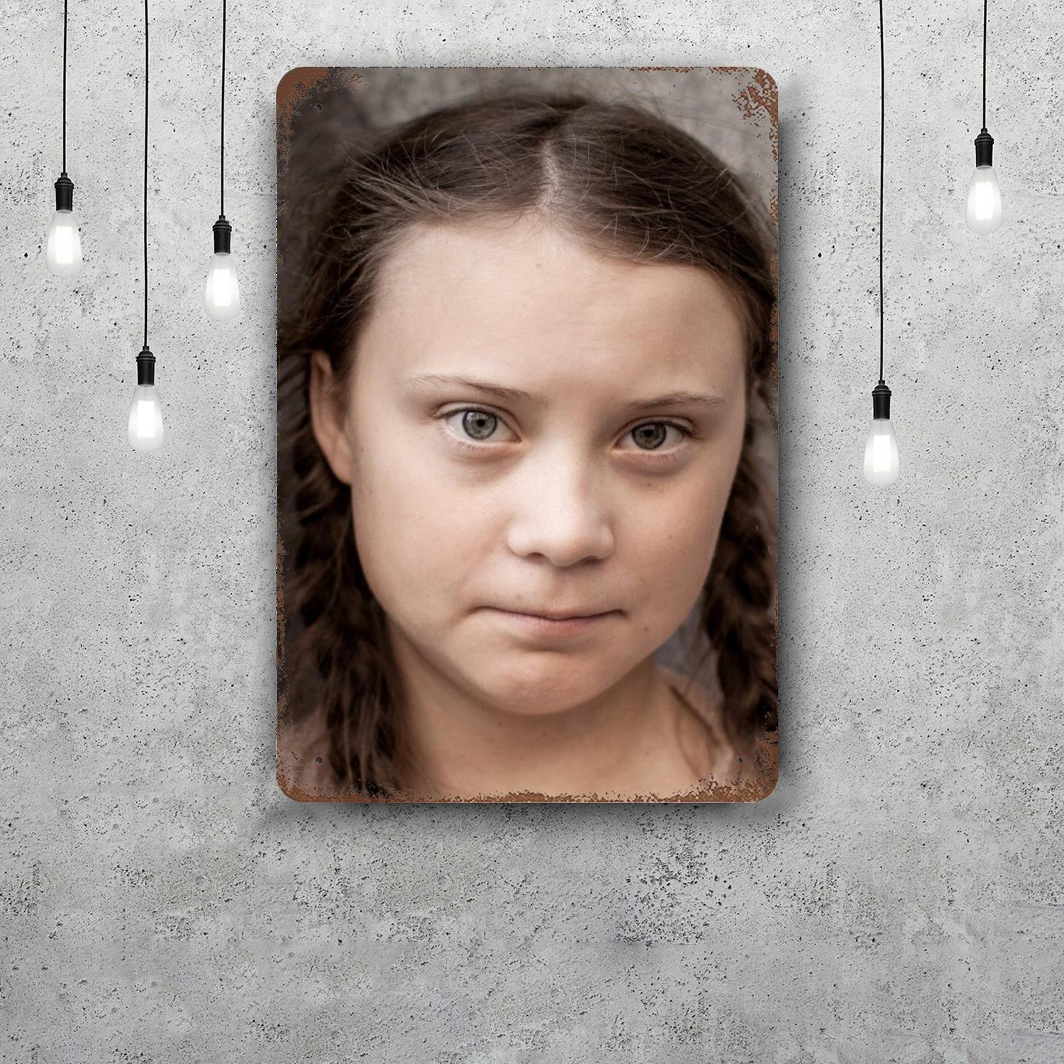 greta thunberg activist Funny Bar Metal Sign Retro Plaque Vintage Sign Alcohol Drinker Pub Club Kitchen Wall Decoration 20x30cm(7.8x11.8inch)
greta thunberg activist Funny Bar Metal Sign Retro Plaque Vintage Sign Alcohol Drinker Pub Club Kitchen Wall Decoration 20x30cm(7.8x11.8inch)