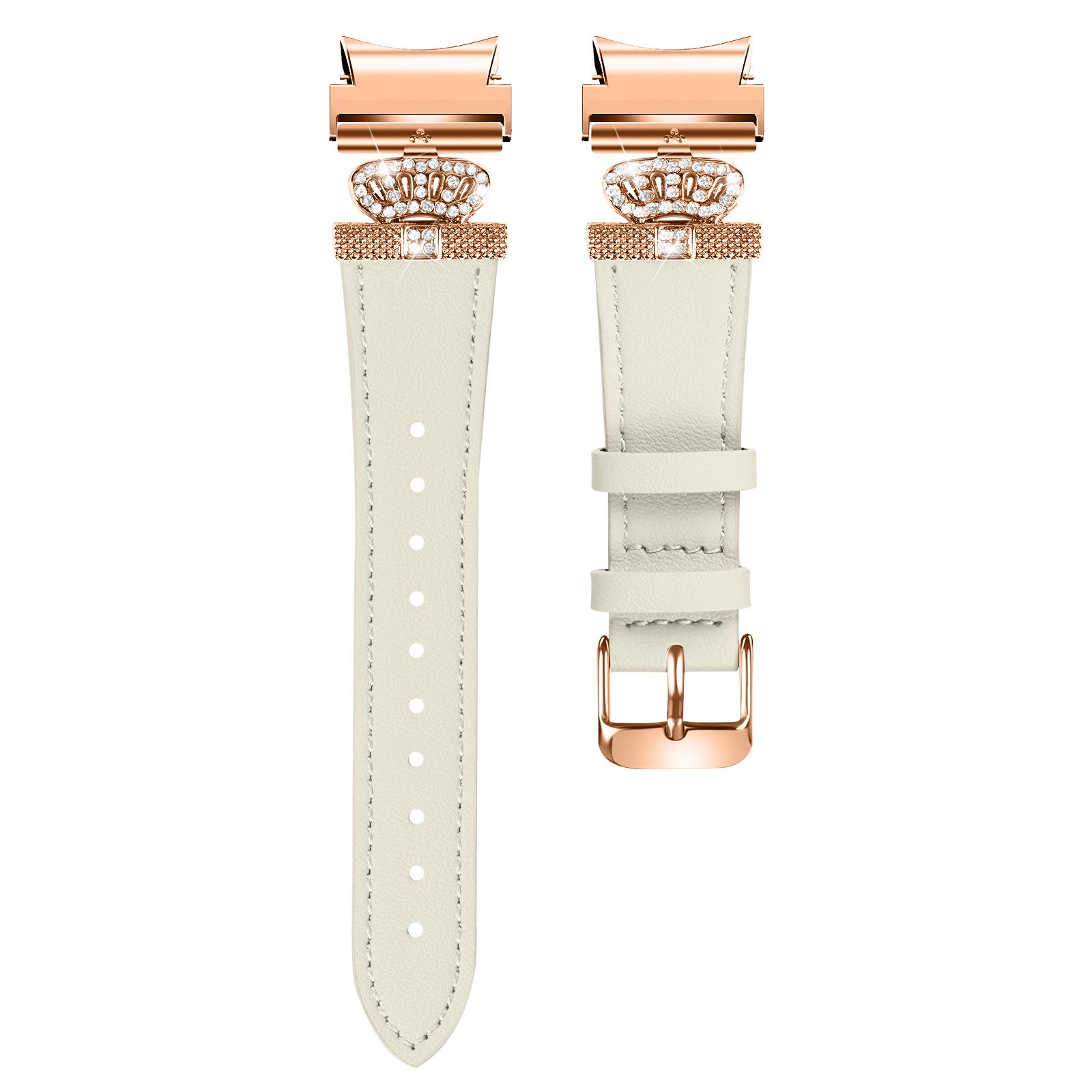 For Samsung Galaxy Watch6 40mm/44mm/Watch6 Classic 43mm/47mm Watchband with Rose Gold Connector Genuine Cow Leather Strap Apricot
For Samsung Galaxy Watch6 40mm/44mm/Watch6 Classic 43mm/47mm Watchband with Rose Gold Connector Genuine Cow Leather Strap Apricot