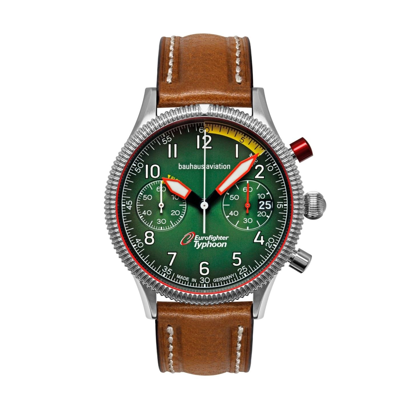BAUHAUS Watch Chronograph Date Quartz Official Limited Distribution Aviation Eurofighter Pilot s Wristwatch, Import, (Green зелений
BAUHAUS Watch Chronograph Date Quartz Official Limited Distribution Aviation Eurofighter Pilot s Wristwatch, Import, (Green зелений