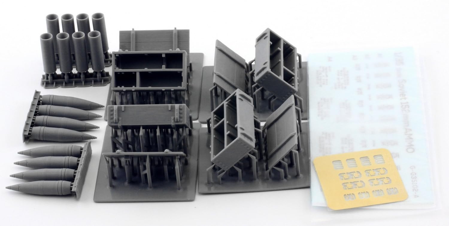 Orange Hobby Current 152mm Box Set 4 Sets Resin Kit 1/35 Russian/Soviet Shell/Ammo G35-226 (Military)
Orange Hobby Current 152mm Box Set 4 Sets Resin Kit 1/35 Russian/Soviet Shell/Ammo G35-226 (Military)