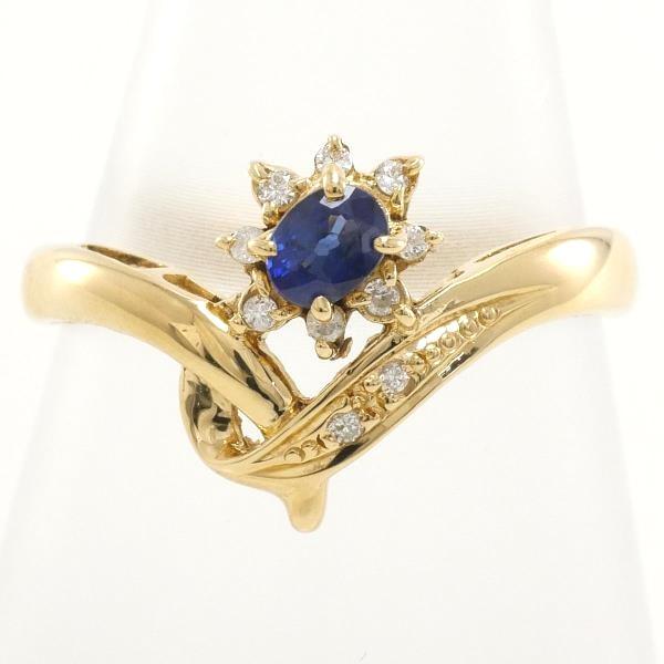 Diamond sapphire Ring K18 yellow gold Yellow Gold Women Used
Diamond sapphire Ring K18 yellow gold Yellow Gold Women Used