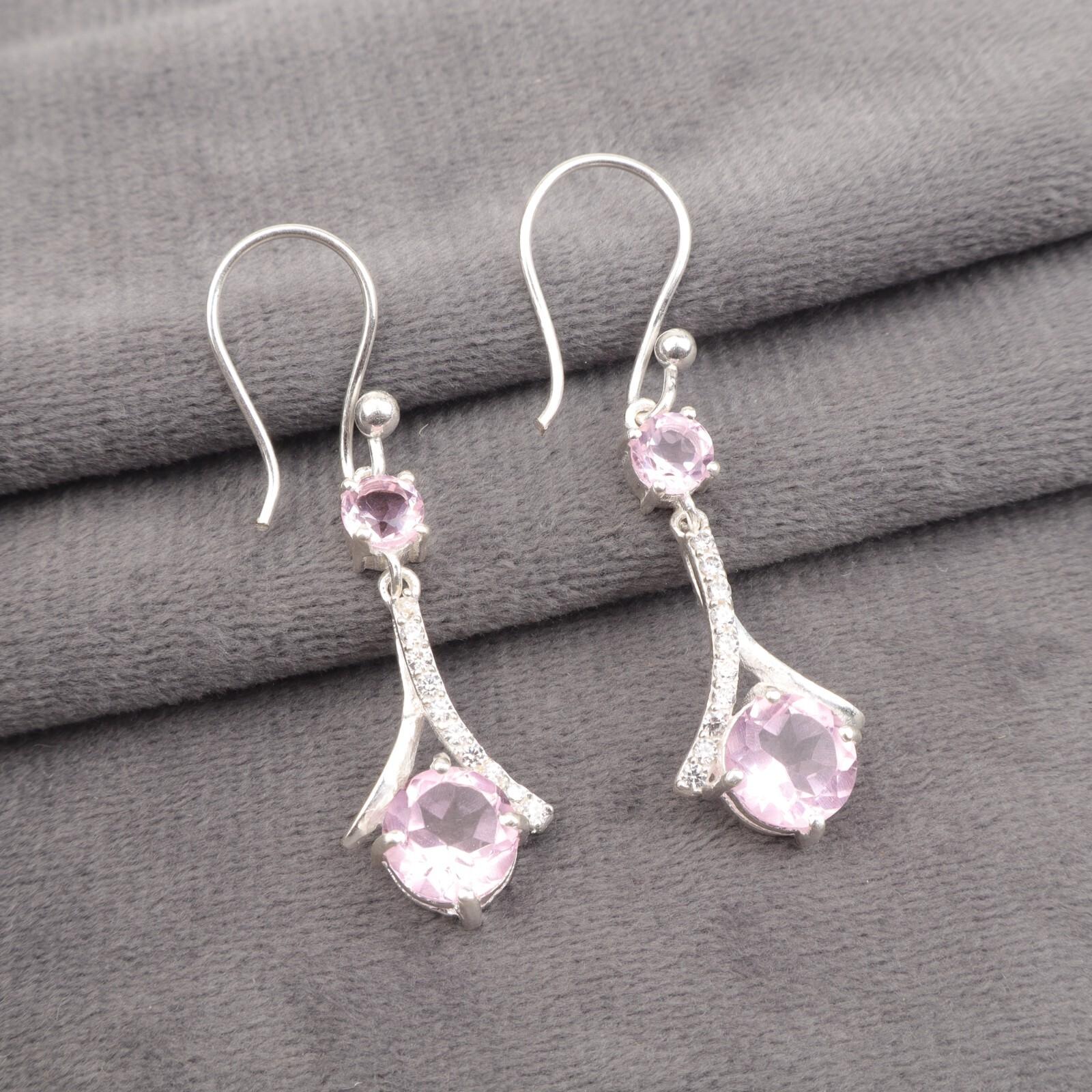Morganite Gemstone 925 Stamped Silver Jewelry Drop/Dangle Earrings 1.84 For Her CZE-9-7
Morganite Gemstone 925 Stamped Silver Jewelry Drop/Dangle Earrings 1.84 For Her CZE-9-7