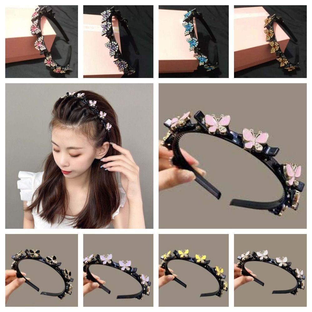 Sweet Hair Bands with Clips Shiny Hairband Twinkle Rhinestone Bangs Clip Headband Party Style 2
Sweet Hair Bands with Clips Shiny Hairband Twinkle Rhinestone Bangs Clip Headband Party Style 2