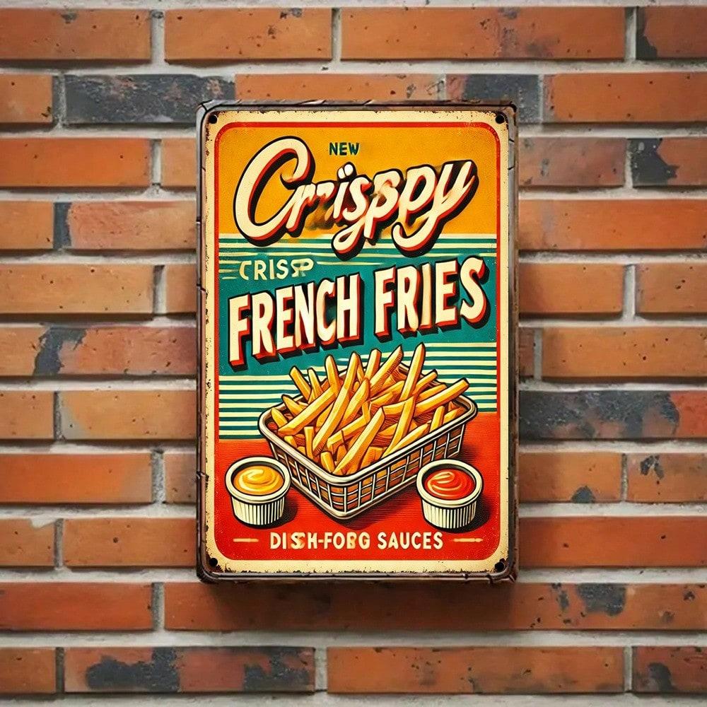 Vintage French Fries Metal Tin Sign Rustic Wall Art Decor 8x12 Inch TYA86128 різнокольоровий
Vintage French Fries Metal Tin Sign Rustic Wall Art Decor 8x12 Inch TYA86128 різнокольоровий