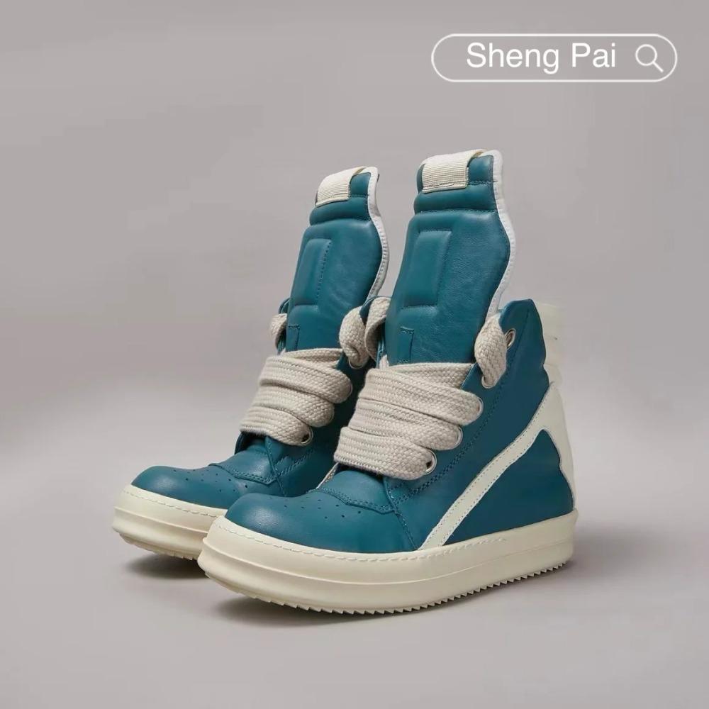 Leather Sneakers for Men High Top Platform Shoes Inverted Triangle Thick Laces Streetwear Fashion Unisex Casual Footwear & Boots 48
Leather Sneakers for Men High Top Platform Shoes Inverted Triangle Thick Laces Streetwear Fashion Unisex Casual Footwear & Boots 48