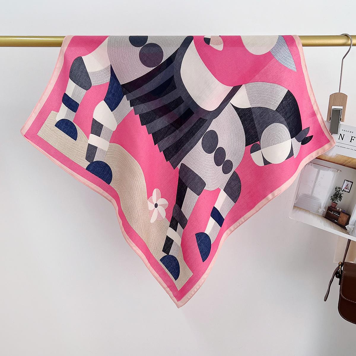 Spring Pony Printing Cotton And Linen Square Scarf With T-Shirt Shirt Decoration Fashionable Foreign Silk Scarf Going Out Windproof Shawl 68cm
Spring Pony Printing Cotton And Linen Square Scarf With T-Shirt Shirt Decoration Fashionable Foreign Silk Scarf Going Out Windproof Shawl 68cm