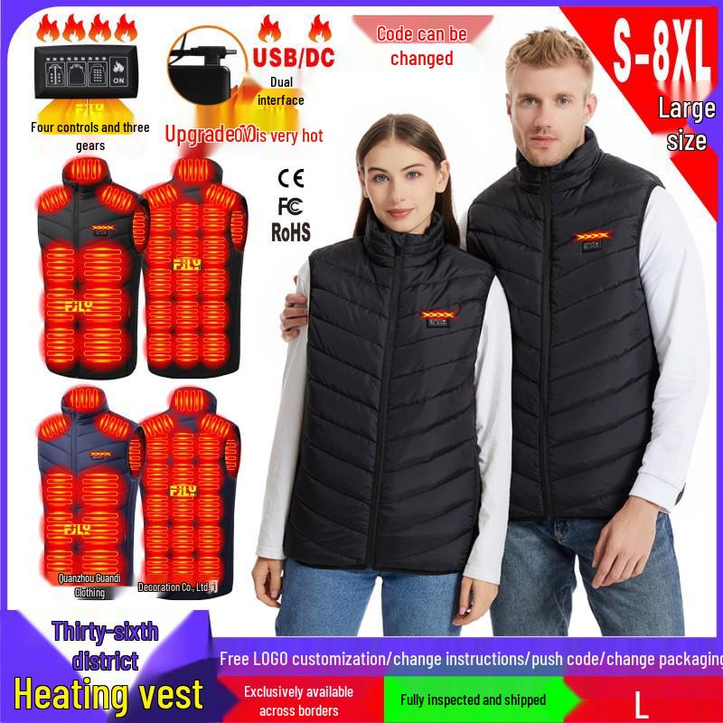 Unisex USB Heated Vest: 26-Zone Dual Connector for Winter Warmth and Cold Protection S
Unisex USB Heated Vest: 26-Zone Dual Connector for Winter Warmth and Cold Protection S