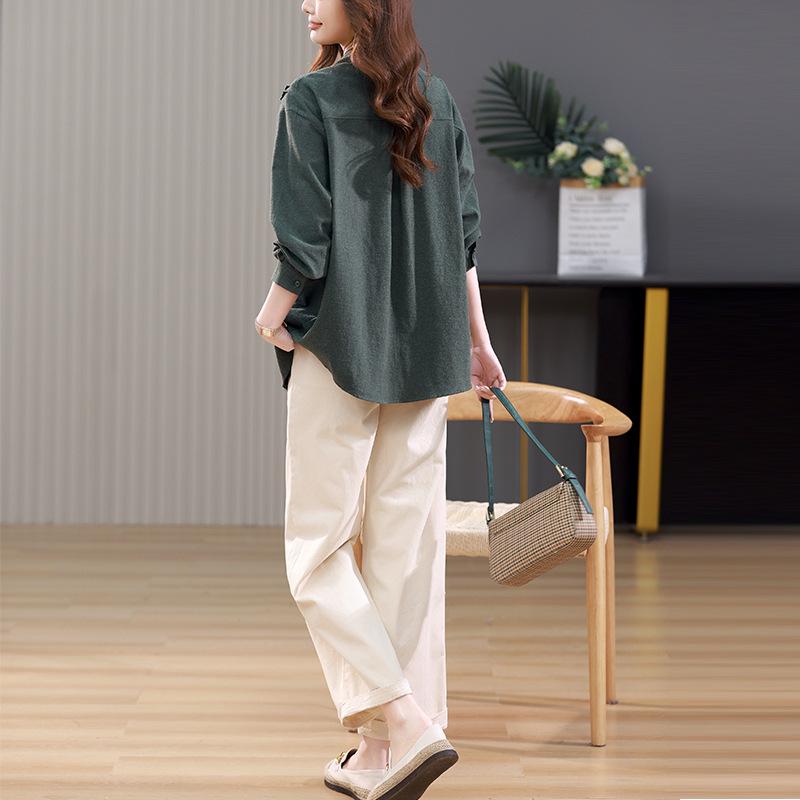 2024 Spring Women s Fashionable Petite Loose-Fit Tummy-Covering Versatile Shirt Set L (125-140 jin)
2024 Spring Women s Fashionable Petite Loose-Fit Tummy-Covering Versatile Shirt Set L (125-140 jin)