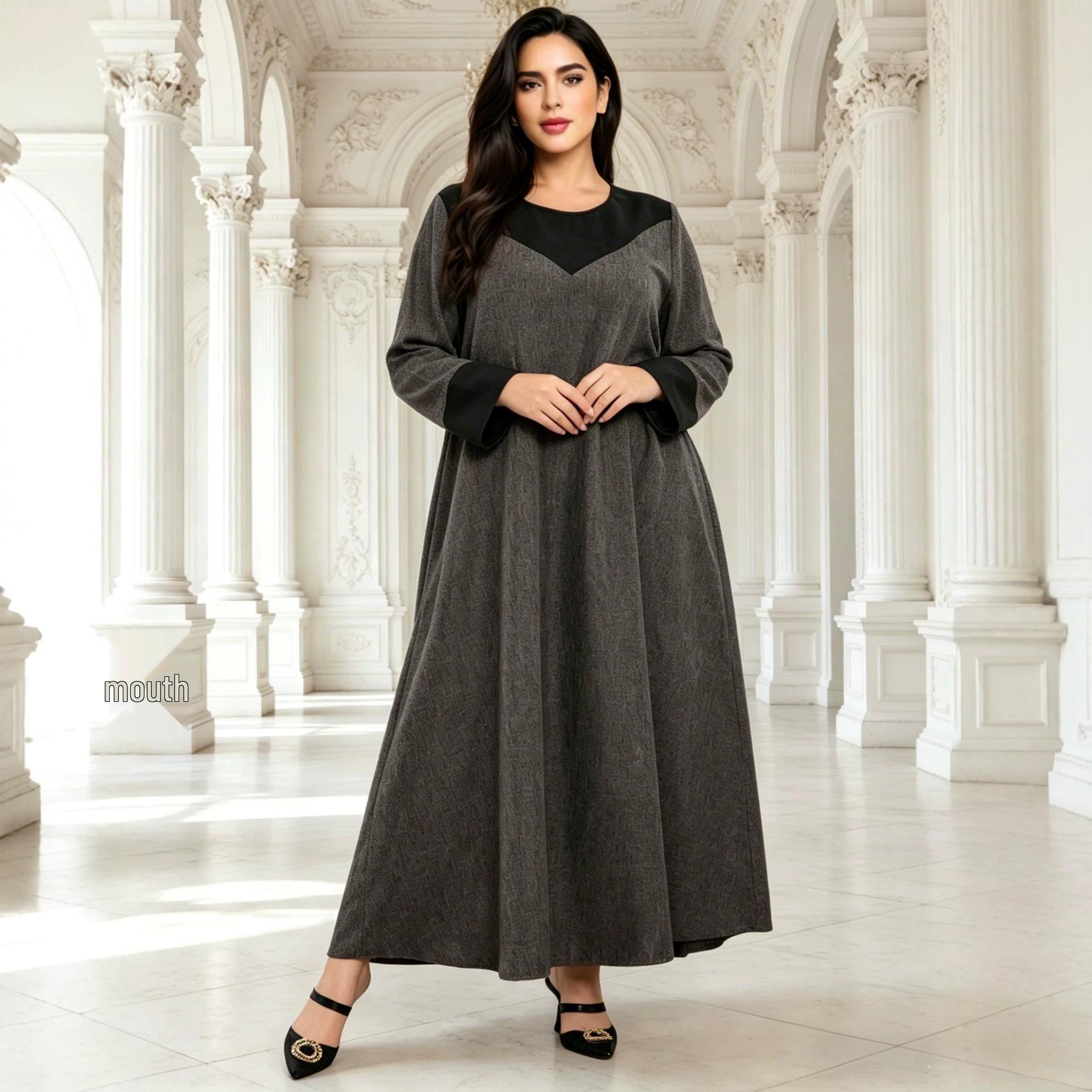 Plus Size Color Block Round Neck Elegant Long Skirt - 2025 Collection XXL темно-сірий
Plus Size Color Block Round Neck Elegant Long Skirt - 2025 Collection XXL темно-сірий