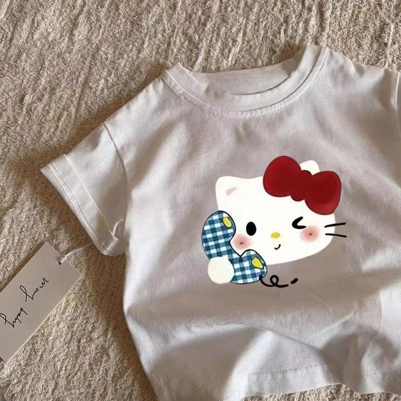 2026 Summer new Hello Kitty Fun Theme 100 Cotton Printed TShirt for Adult and Children Clothing Y2K S
2026 Summer new Hello Kitty Fun Theme 100 Cotton Printed TShirt for Adult and Children Clothing Y2K S