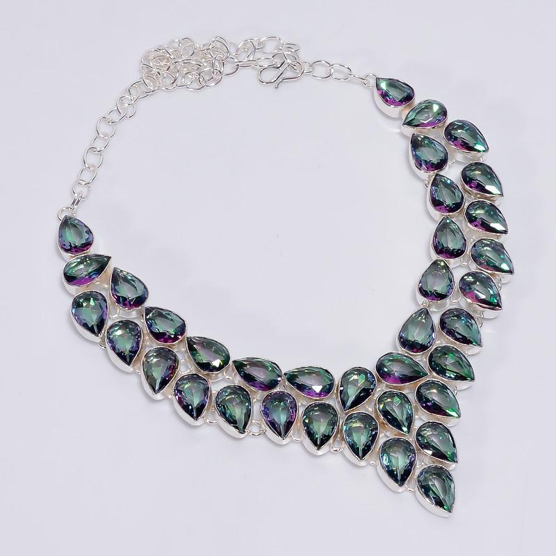 Fabulous Top Grade Qualite 100% Natural Mystic Quartz Pear Shape Ethnic Handmade Jewelry 925 Steling Silver Necklace 18 WSJ-4743 срібний
Fabulous Top Grade Qualite 100% Natural Mystic Quartz Pear Shape Ethnic Handmade Jewelry 925 Steling Silver Necklace 18 WSJ-4743 срібний