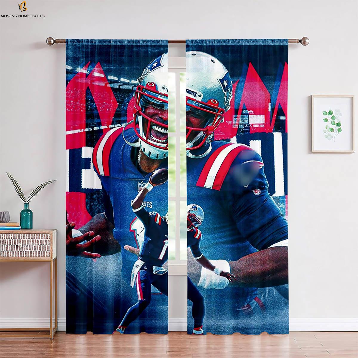 Set Of 2 Rugby Star Stereo Printing Curtain Bedroom Living Room Kitchen Decorative With Rod Pocket Polyester Machine Washable Ideal For W100*H130(CM)-Rod Pocket&2PCS
Set Of 2 Rugby Star Stereo Printing Curtain Bedroom Living Room Kitchen Decorative With Rod Pocket Polyester Machine Washable Ideal For W100*H130(CM)-Rod Pocket&2PCS