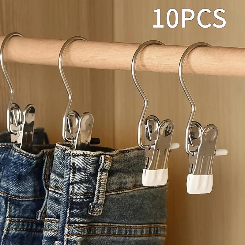 10/20/30 шт. Зажимы-прищепки из нержавеющей стали, Крючки для подвешивания белья, Зажим, Многоцелевой органайзер для обуви, Портативная домашняя вешалка для хранения
10/20/30 шт. Зажимы-прищепки из нержавеющей стали, Крючки для подвешивания белья, Зажим, Многоцелевой органайзер для обуви, Портативная домашняя вешалка для хранения