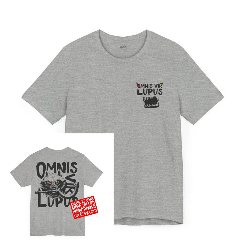 Red Rising Merch Omnis Vir Lupus Howler Unisex Short Sleeve TShirt Front and Back Graphic 4XL
Red Rising Merch Omnis Vir Lupus Howler Unisex Short Sleeve TShirt Front and Back Graphic 4XL