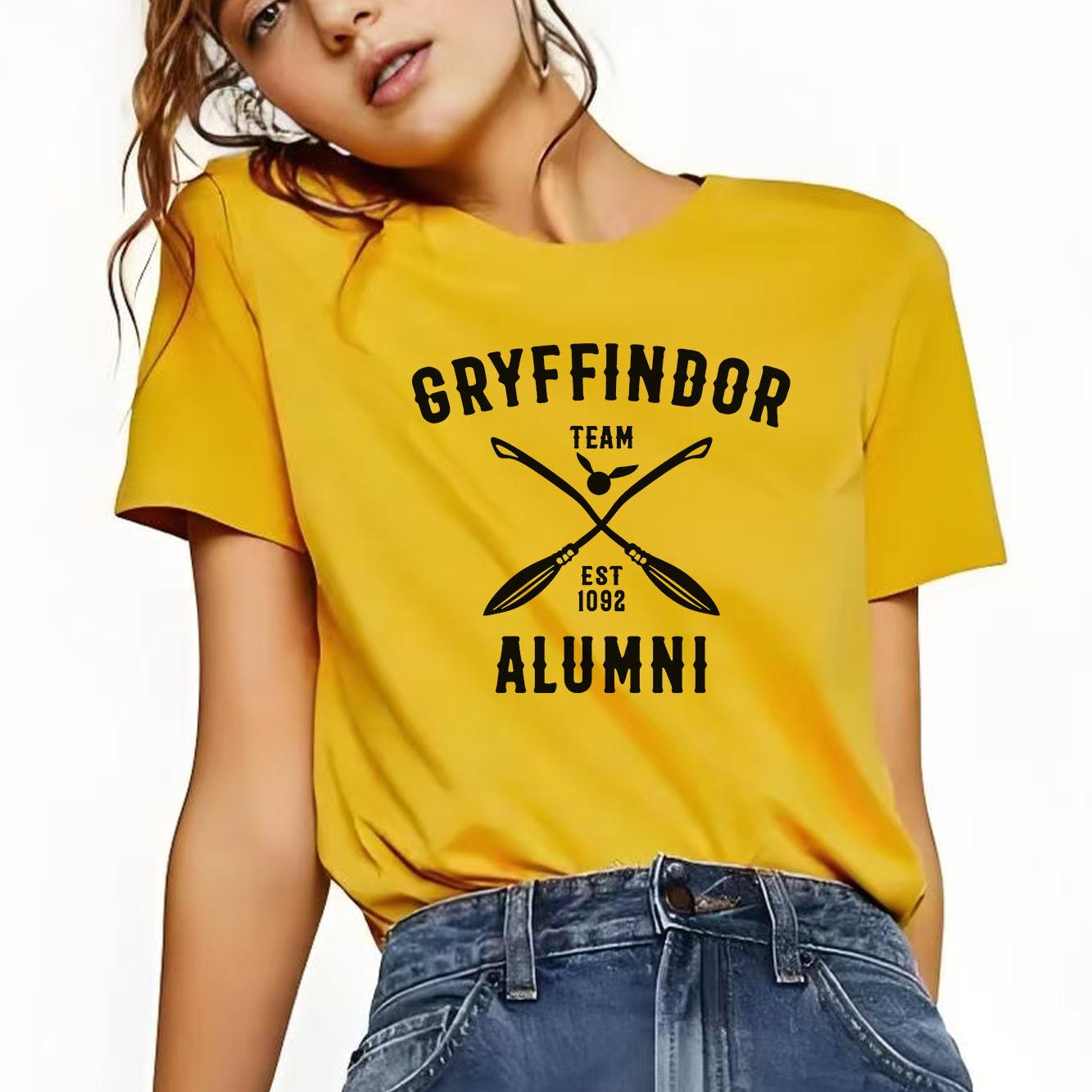 ALUMNI letter printed Tshirt casual short sleeved fashionable versatile Womens Tshirt suitable for all seasons S
ALUMNI letter printed Tshirt casual short sleeved fashionable versatile Womens Tshirt suitable for all seasons S