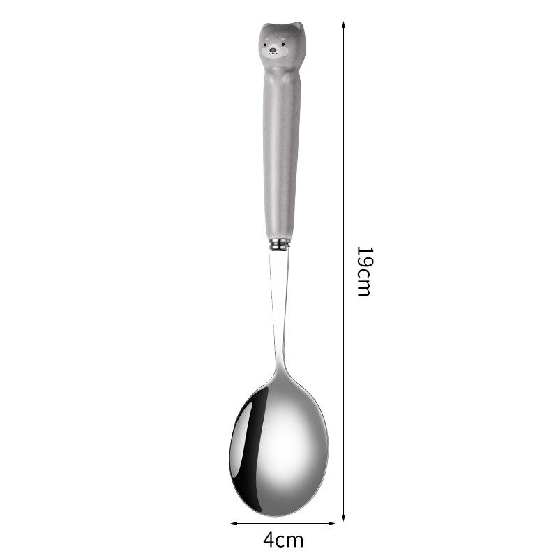 Набор столовой посуды с керамической ручкой, набор мультяшных столовых приборов с животными, вилка из нержавеющей стали, обеденная ложка, подарок, кухонные аксессуары
Набор столовой посуды с керамической ручкой, набор мультяшных столовых приборов с животными, вилка из нержавеющей стали, обеденная ложка, подарок, кухонные аксессуары