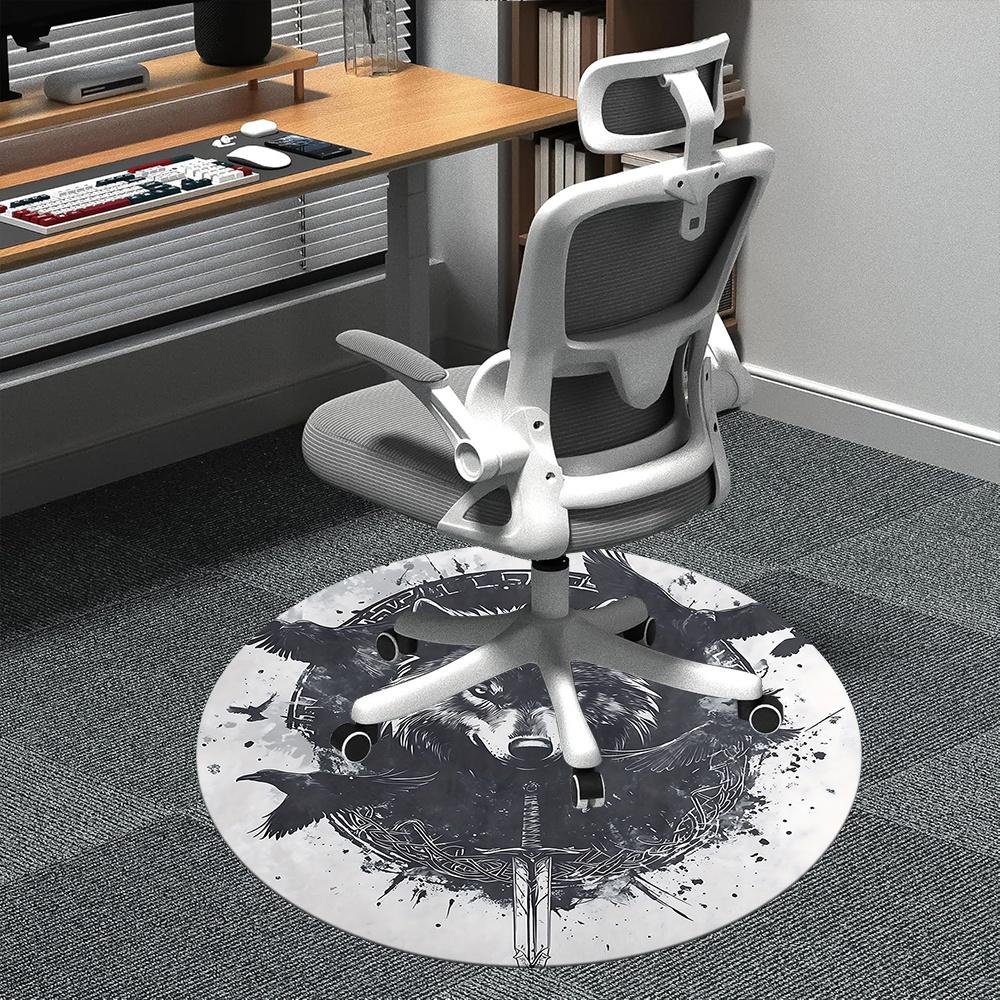 1pc Wolf Raven Office Round Area Rug, Indoor Mat Suitable ForOffice, Under Office Chairs Bedroom Living Room Home Decor, Room Deco q159 80cm by 80cm
1pc Wolf Raven Office Round Area Rug, Indoor Mat Suitable ForOffice, Under Office Chairs Bedroom Living Room Home Decor, Room Deco q159 80cm by 80cm