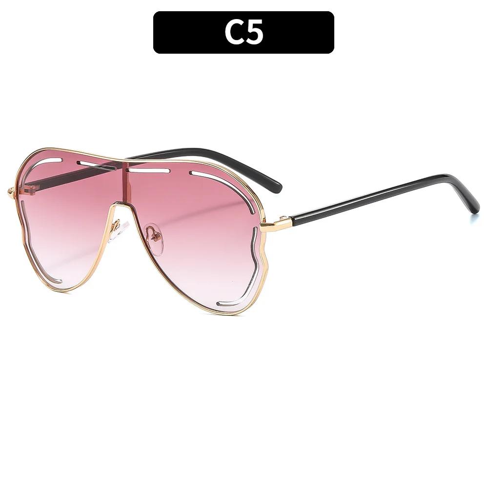 One-Piece Punk Sunglasses with Large Size Shield for Women Luxury Brand Square Sunglasses Metal UV400 Large Frame Glasses 1PC
One-Piece Punk Sunglasses with Large Size Shield for Women Luxury Brand Square Sunglasses Metal UV400 Large Frame Glasses 1PC