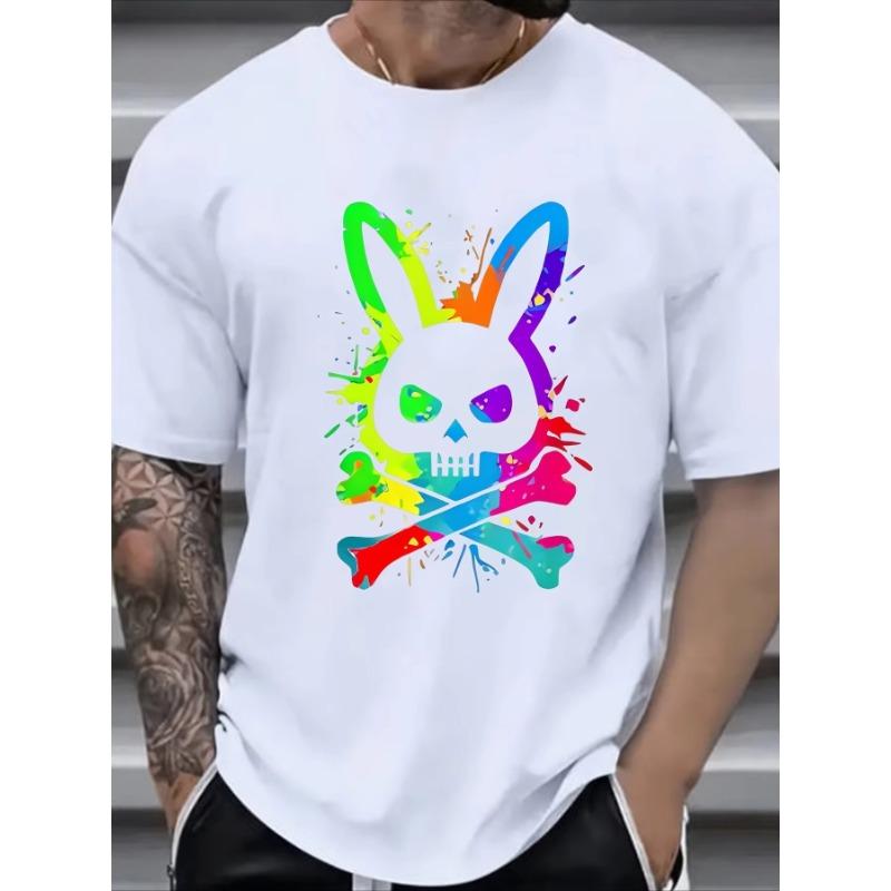 Men s Summer Pure Cotton Fashionable Casual Loose Color Skull and Rabbit Print Sports Round Neck Short Sleeved T-shirt Top 4XL
Men s Summer Pure Cotton Fashionable Casual Loose Color Skull and Rabbit Print Sports Round Neck Short Sleeved T-shirt Top 4XL