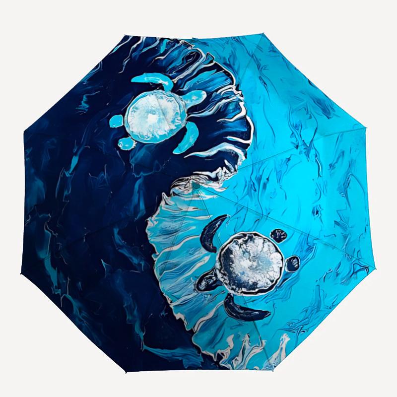 1pc Ocean Waves Automatic Umbrella Auto Open/Close Folding Umbrella with 8 Rib Frame, 3 Fold Compact Umbrella for Men & Women, 134
1pc Ocean Waves Automatic Umbrella Auto Open/Close Folding Umbrella with 8 Rib Frame, 3 Fold Compact Umbrella for Men & Women, 134