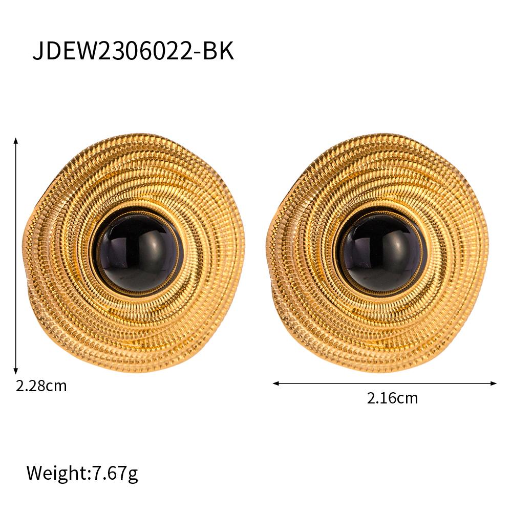 Uworld Stainless Steel 18K PVD Gold Plated Black Stone Earrings Statement Golden Metal for Women Bijoux Femme Gala Gift
Uworld Stainless Steel 18K PVD Gold Plated Black Stone Earrings Statement Golden Metal for Women Bijoux Femme Gala Gift
