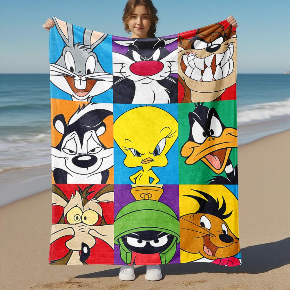 1pc Bugs Bunny Daffy Duck Outdoor Blanket - Throw Blanket, Soft , Flannel Blankets, Living Room, Travel, Camping-1102111 150x200cm
1pc Bugs Bunny Daffy Duck Outdoor Blanket - Throw Blanket, Soft , Flannel Blankets, Living Room, Travel, Camping-1102111 150x200cm