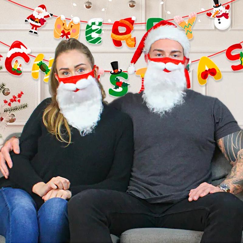 1 шт. Санта-Клаус, рождественская косплейная маска, рождественская маска для бороды, маскарадная маска
1 шт. Санта-Клаус, рождественская косплейная маска, рождественская маска для бороды, маскарадная маска