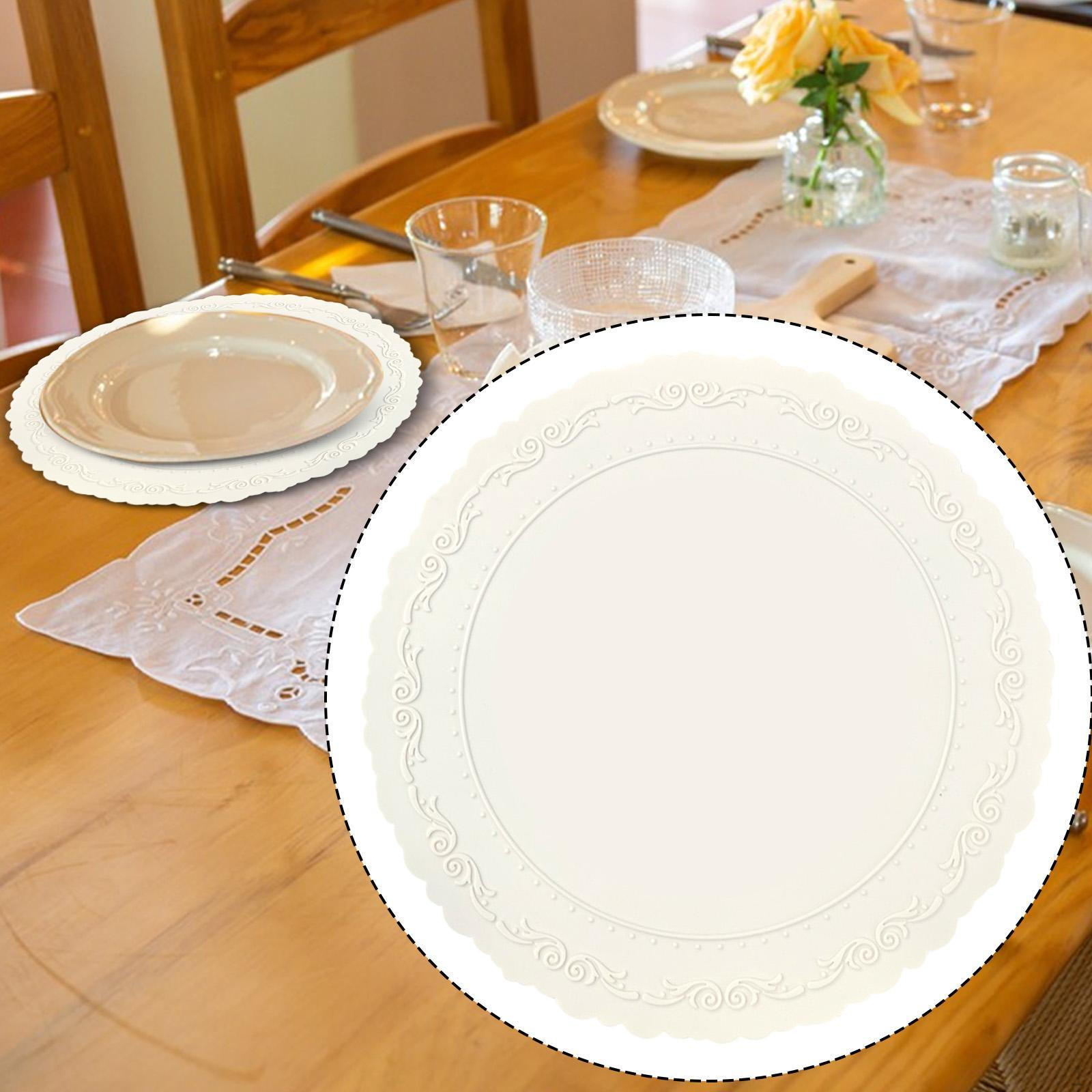 Silicone Placemat Anti Skid Dining Table Decor Wipeable Mat for Cafe Hotel Party білий
Silicone Placemat Anti Skid Dining Table Decor Wipeable Mat for Cafe Hotel Party білий
