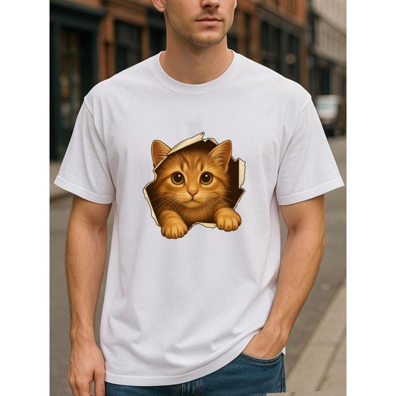 European sizes Cat-hole Creative Print, Simple and Fashionable for Men, Suitable for Outdoor Sports, Weekend Casual Wear, Men s Wear 4XL білий
European sizes Cat-hole Creative Print, Simple and Fashionable for Men, Suitable for Outdoor Sports, Weekend Casual Wear, Men s Wear 4XL білий