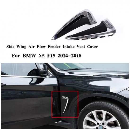 2X Side Wing Air Flow Fender Intake Vent Trim For 2014-2018 BMW X5 F15 Silver
2X Side Wing Air Flow Fender Intake Vent Trim For 2014-2018 BMW X5 F15 Silver