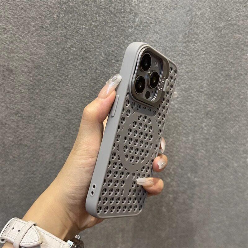 iPhone 17 Pro Max Case: Heat Dissipation Mesh, Lens Stand, Magnetic, Drop-Proof Cover iPhone 12 Pro Max серый
iPhone 17 Pro Max Case: Heat Dissipation Mesh, Lens Stand, Magnetic, Drop-Proof Cover iPhone 12 Pro Max серый