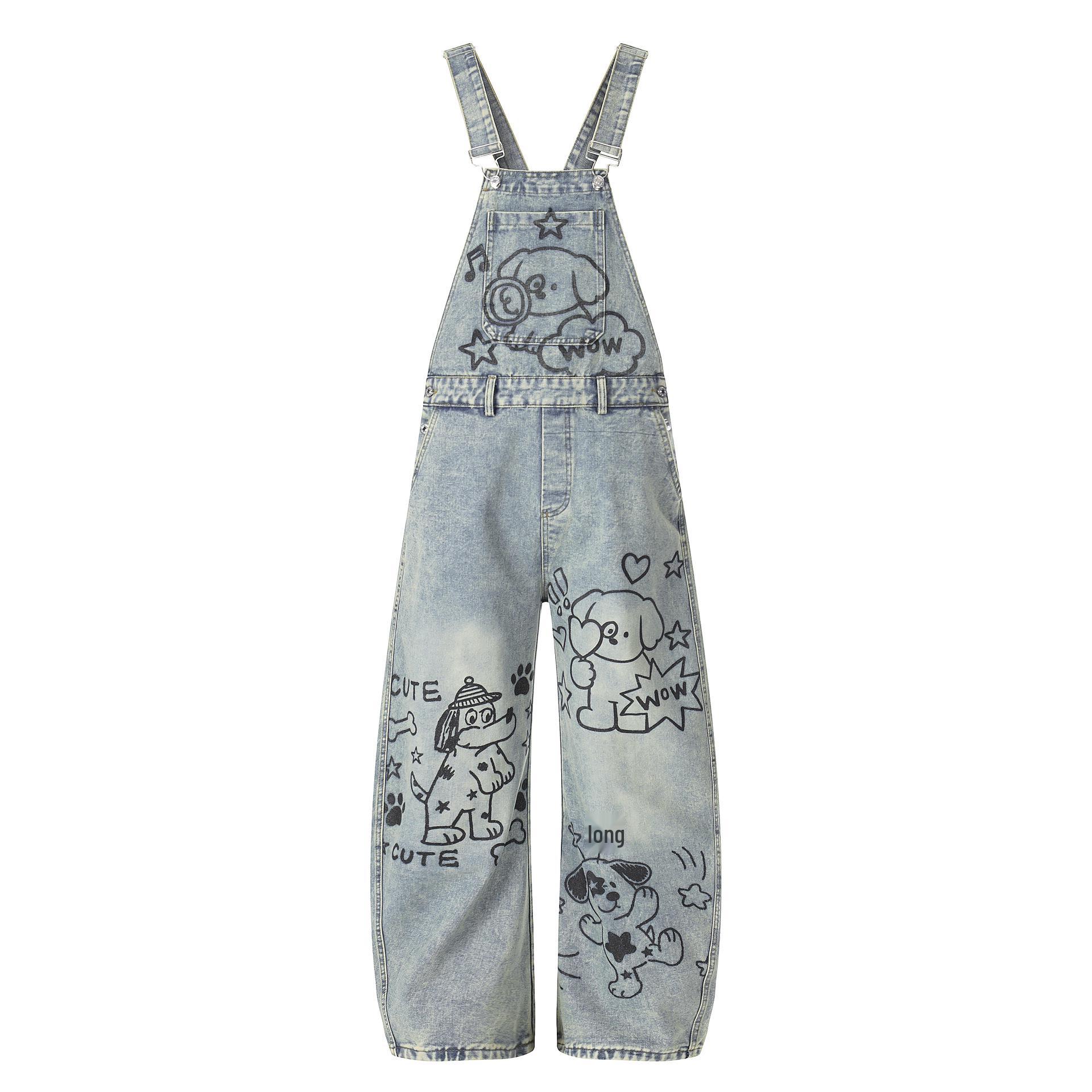 2026 Spring Women s Korean Style Denim Overalls with Cartoon Pattern - Youthful Look for Petite Figures, Wide Leg Jumpsuit Large как
2026 Spring Women s Korean Style Denim Overalls with Cartoon Pattern - Youthful Look for Petite Figures, Wide Leg Jumpsuit Large как
