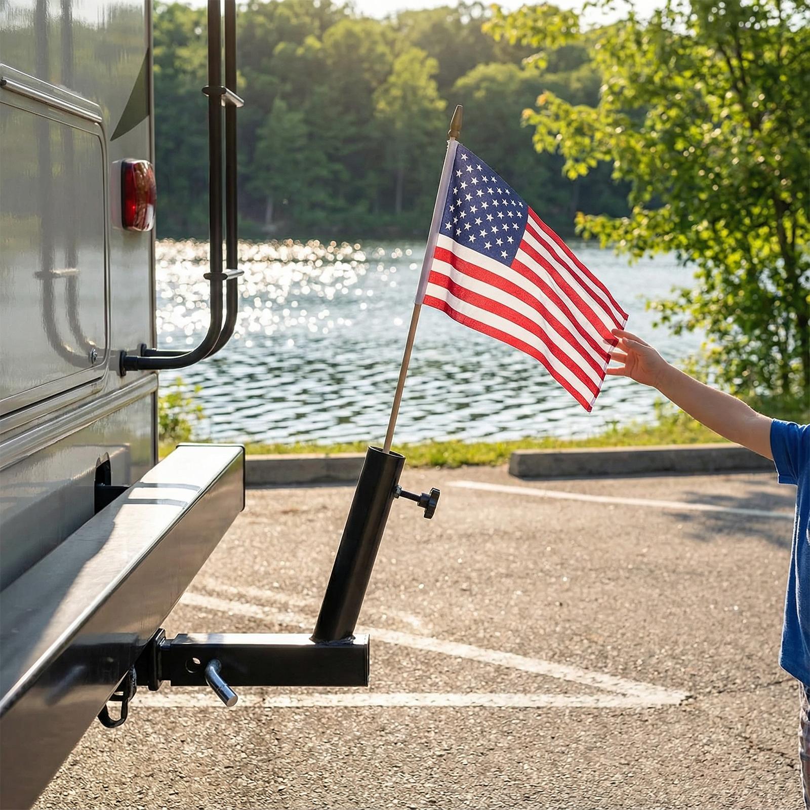 Universal Hitch Mount Wear Resist Car Mount Flagpole Bracket Vehicle Rear Flag Pole Mounting Bracket For SUV RV Pickup Car Truck United States
Universal Hitch Mount Wear Resist Car Mount Flagpole Bracket Vehicle Rear Flag Pole Mounting Bracket For SUV RV Pickup Car Truck United States