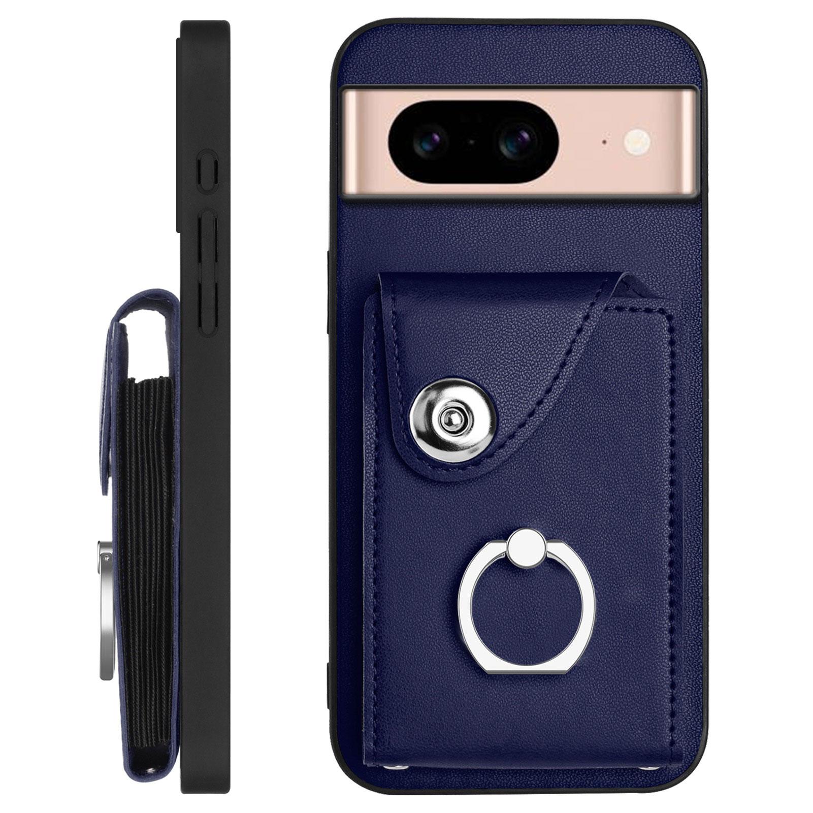 For Google Pixel 8a Case YB Leather Coating Series-7 Card Holder Leather TPU Phone Cover with Kickstand Sapphire
For Google Pixel 8a Case YB Leather Coating Series-7 Card Holder Leather TPU Phone Cover with Kickstand Sapphire