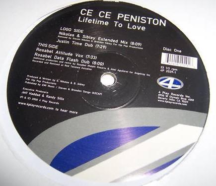 12inch Record CE CE PENISTON - Lifetime To Love 4P20291 4 Play Records 2001 US Dance & Electronica Used
12inch Record CE CE PENISTON - Lifetime To Love 4P20291 4 Play Records 2001 US Dance & Electronica Used