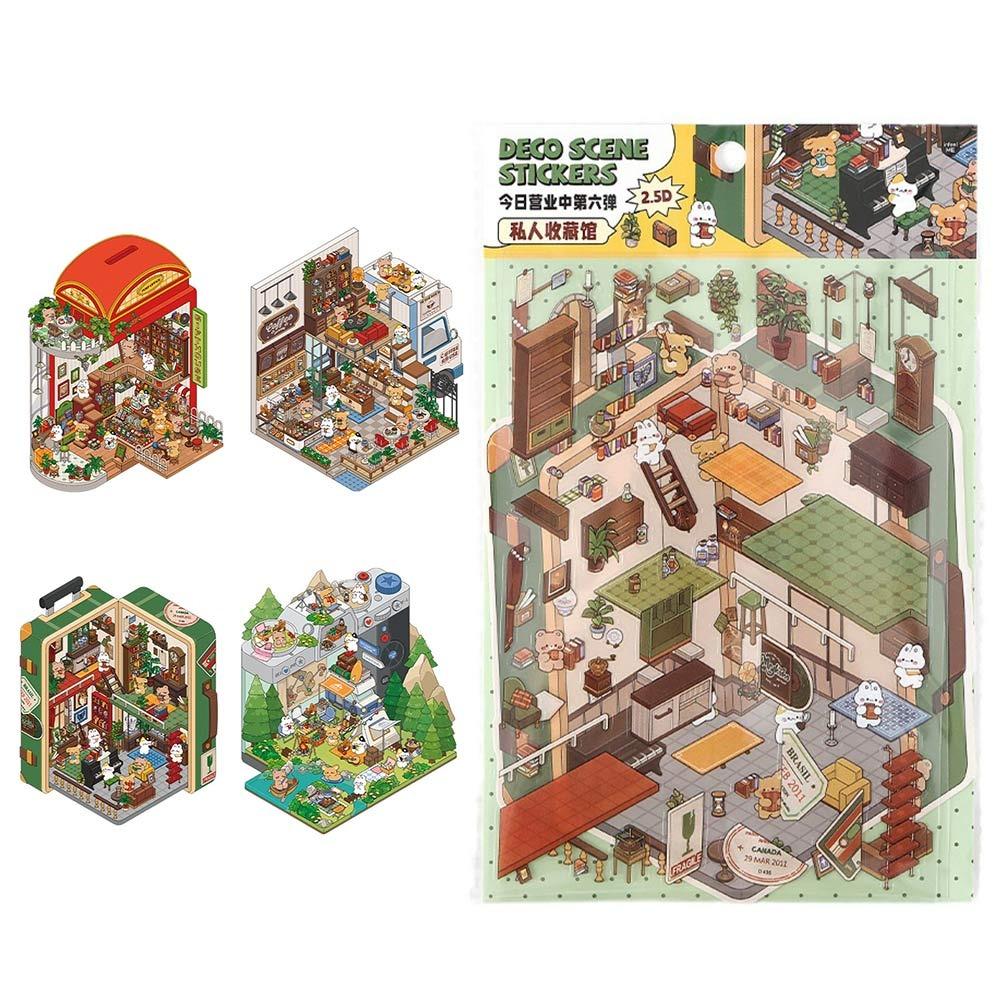 Cartoon 3D Landscape House Stickers Today s Business Is Open Stress Relief DIY Scene Decals Scrapbook Game
Cartoon 3D Landscape House Stickers Today s Business Is Open Stress Relief DIY Scene Decals Scrapbook Game