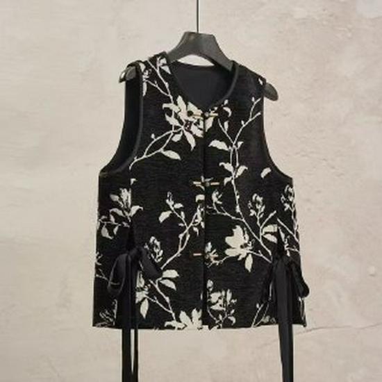 Spring Jacquard Vest for Women: Elegant Coat for Young Mothers and Seniors XL чёрный
Spring Jacquard Vest for Women: Elegant Coat for Young Mothers and Seniors XL чёрный