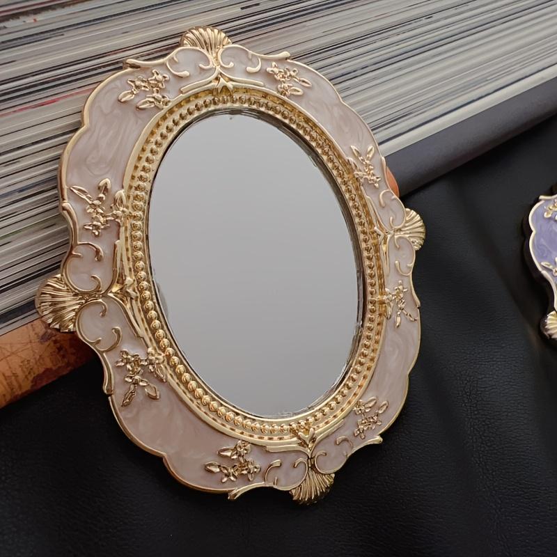 Exquisite Hand Mirror with Glass Surface Enameled Varnished Metal Frame Floral Motif&Palace-Style Relief Portable Tabletop Decor белый
Exquisite Hand Mirror with Glass Surface Enameled Varnished Metal Frame Floral Motif&Palace-Style Relief Portable Tabletop Decor белый