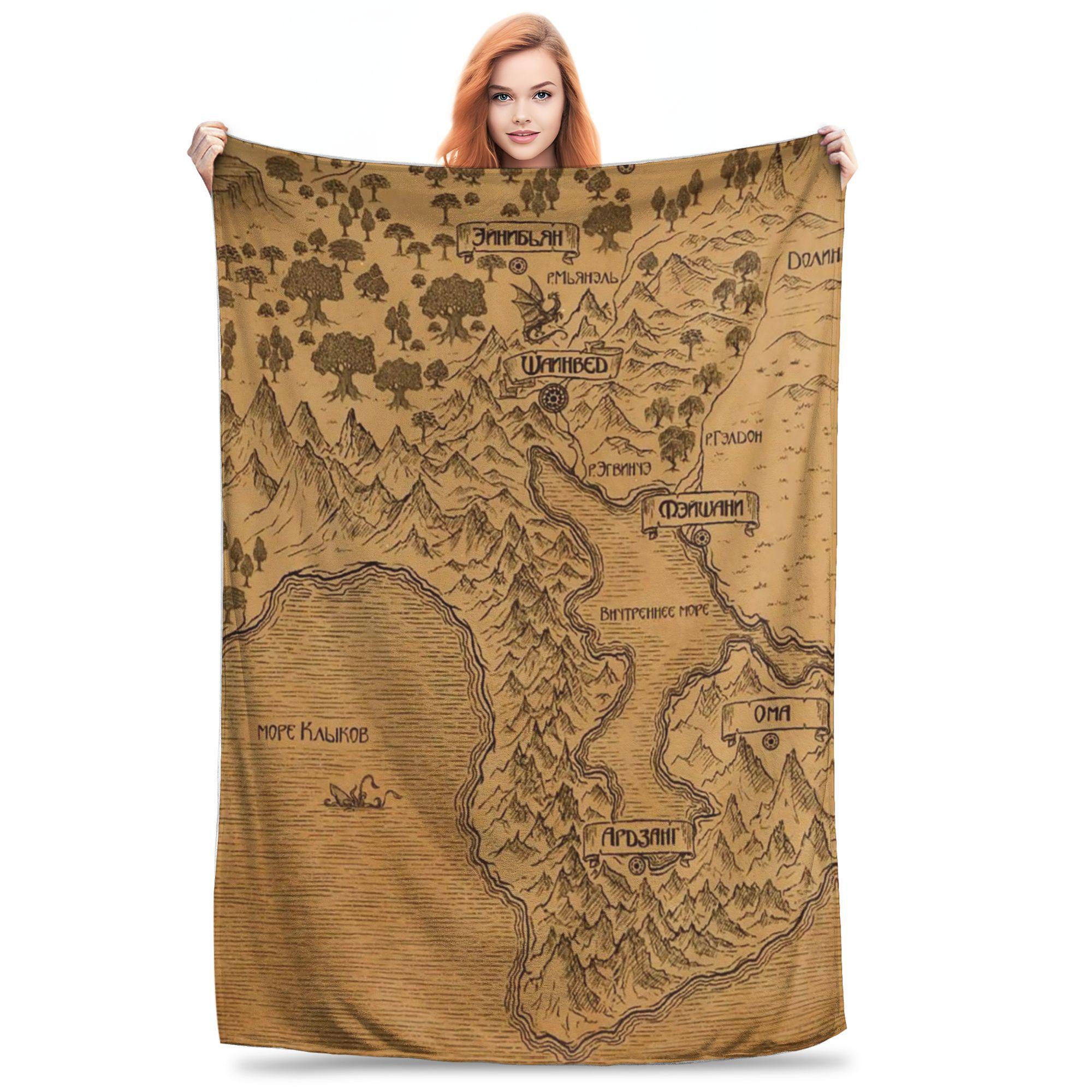 Middle Earth Map Blanket Warm Flannel Sofa Throw Blanket for Home Bedroom Travel Throws Bedspread Quilt 80x120cm
Middle Earth Map Blanket Warm Flannel Sofa Throw Blanket for Home Bedroom Travel Throws Bedspread Quilt 80x120cm