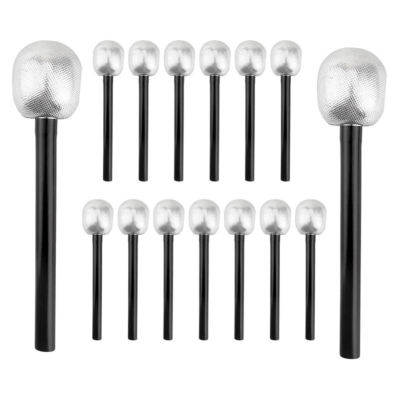15 Pack Toy Microphone Stage Mic Silver Glitter Microphone For Cosplay Stage Play Rock Star Prop Karaoke Theme Party Black Silver
15 Pack Toy Microphone Stage Mic Silver Glitter Microphone For Cosplay Stage Play Rock Star Prop Karaoke Theme Party Black Silver