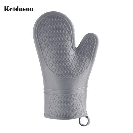 1шт Премиум Нескользящие легко чистящиеся перчатки для выпечки Кухонные микроволновые печи Противогорячие варежки для домашнего использования серый